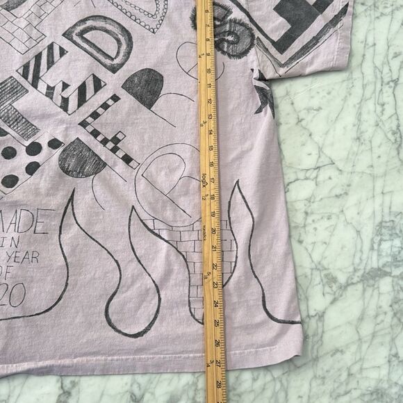 Teddy Fresh Marker Sketch T Shirt By Hila Klein Made In The Year Of 2020 size XL - Picture 6 of 9